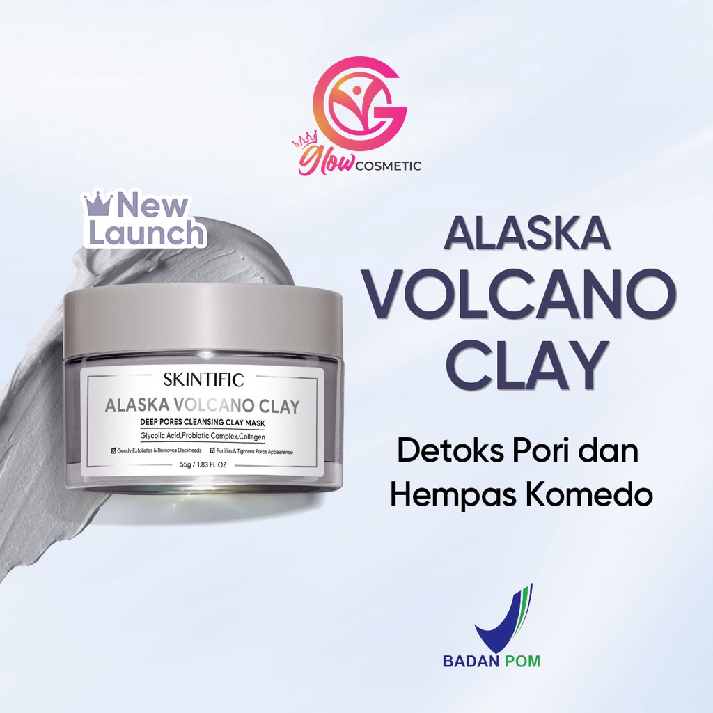 SKINTIFIC ALASKA VOLCANO CLAY DEEP PORES CLEANSING CLAY MASK 55GR -GC