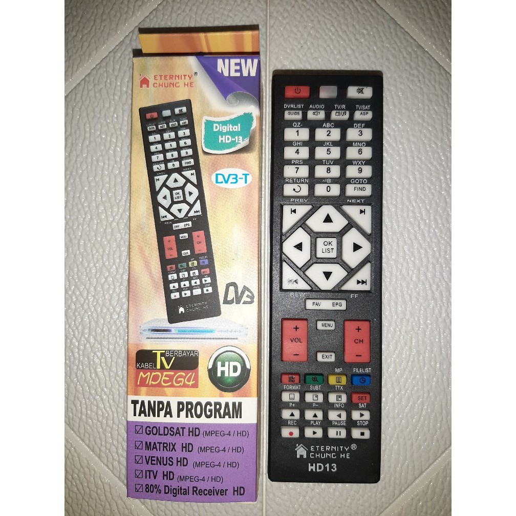 Remot Remote Digital Receiver Parabola Multi Goldsat Venus Matrix MPEG4 HD 12 13 15