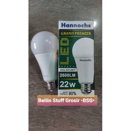 Lampu LED Hannochs GRAND PREMIER Hemat Energi 20 Watt, 22 Watt - Cahaya Putih