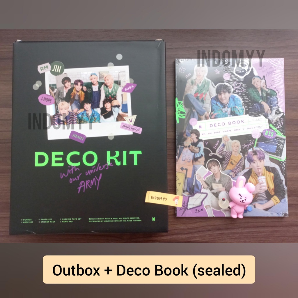 Sharing BTS Deco Kit Bundle Deco Book + Outbox - weverse official merch Bangtan sticker pack noteboo