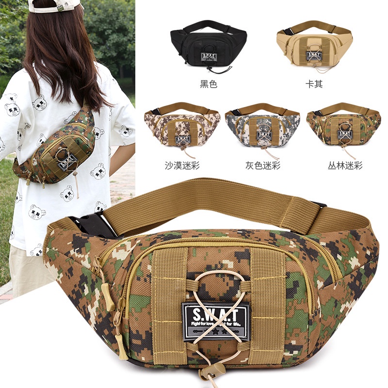 TAS SELEMPANG PRIA IMPORT ARMY TERBARU TAS BACK PACK WAIST BAG PINGGANG UNSEX