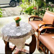 taplak meja persegi rajutan handmade