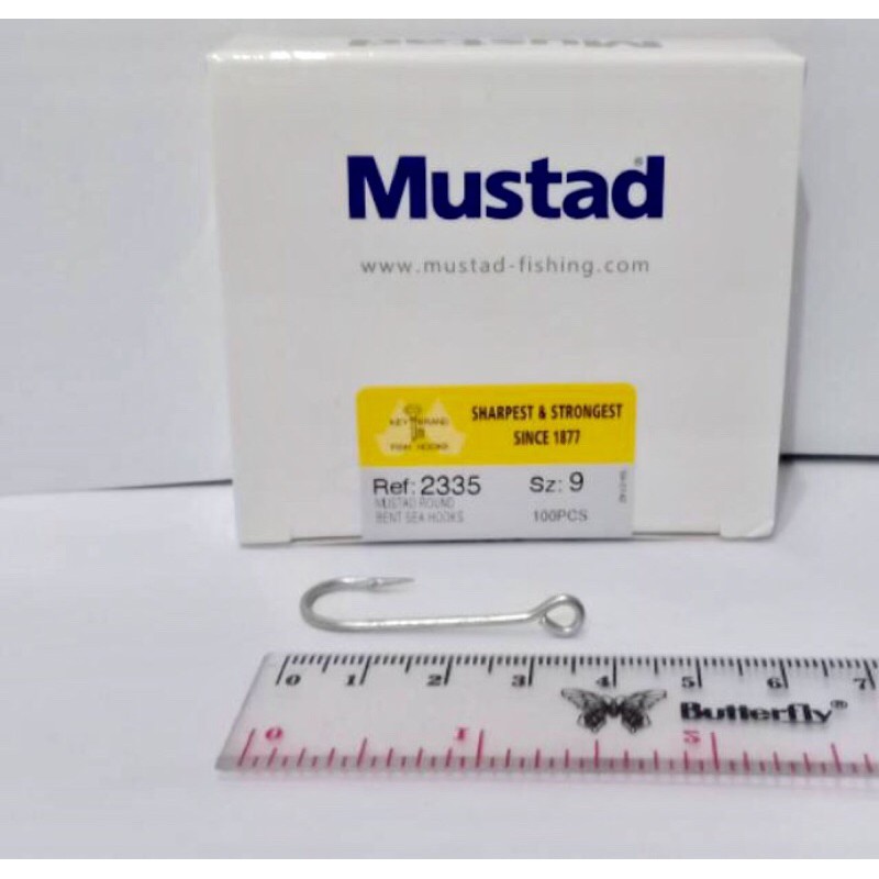 Mata Pancing Kail Mustad Round Bent Sea Hooks Tipe 2335 No 9 Harga Diatas 1Kotak Isi 100Pcs