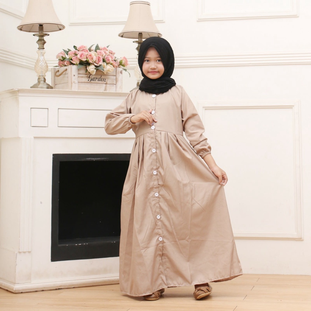 GAMIS ANAK GAMIS ANAK TANGGUNG GAMIS ANAK PEREMPUAN TERBARU FULL KANCING UMUR 7-8-9-10-11-12 TAHUN