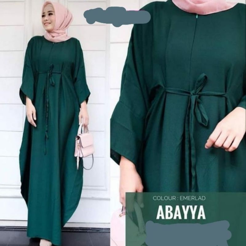 Abayya maxi dress pakaian wanita fashion muslim