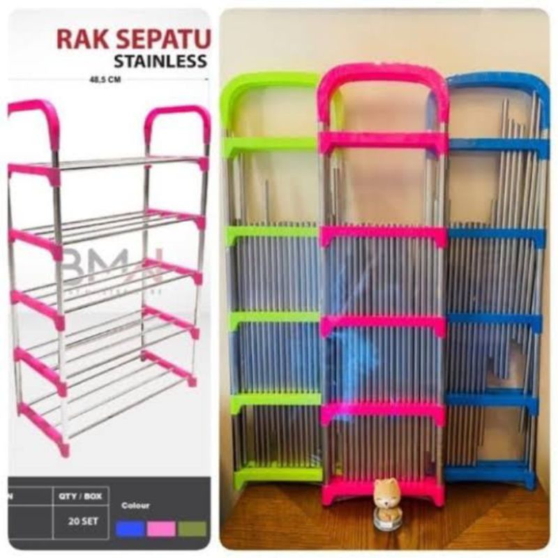 Perabot Rumah Tangga Perlengkapan Rumah Rak Sepatu 5 Susun