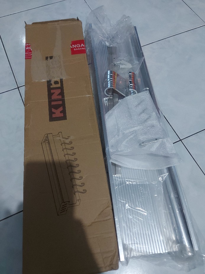 Rak Dinding Serbaguna Dapur Bumbu Perlengkapan Mandi Minimalis Hm23 Aluminium Kokoh Portable