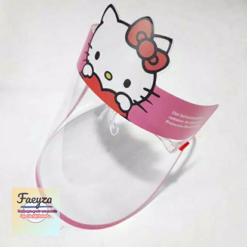 face shield kaca mata karakter anak