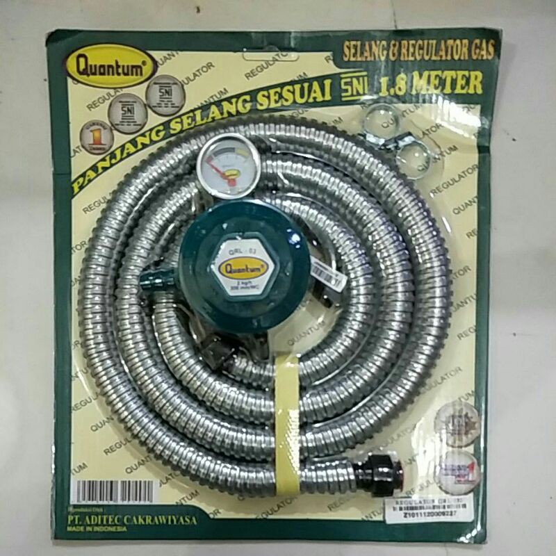 Selang dan Regulator Gas Quantum