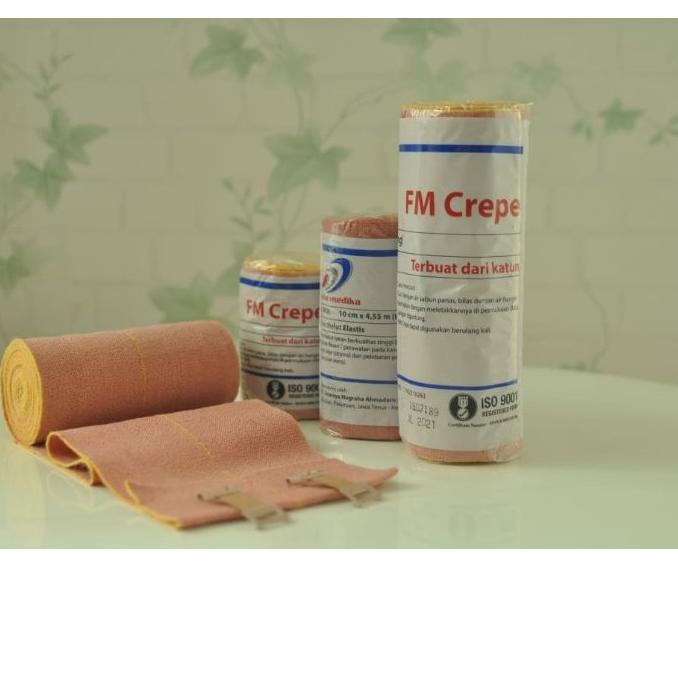 Poli crepe policrepe fm crepe 15 cm x 4.55 m atau 6 in/elastis bandit/perban elastis/perban coklat p