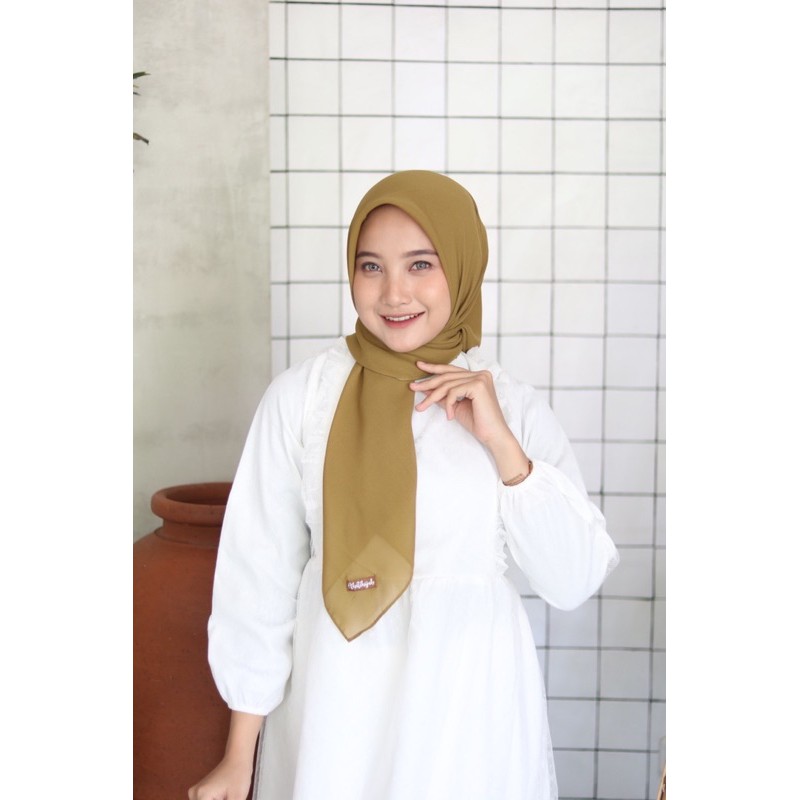 Hijab Segiempat Plain Hijab Chiffon Import
