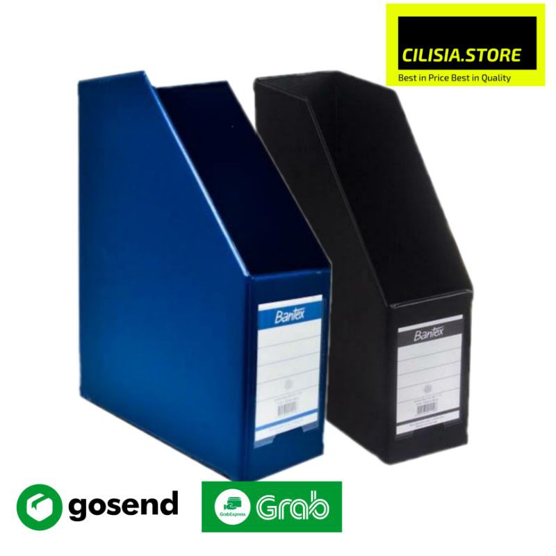 

Box File Bantex Folio / F4 Magazine File 4011 Lebar 7cm Biru dan Hitam