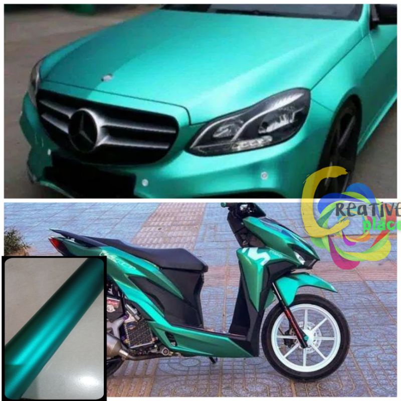 STICKER SKOTLET HIJAU TOSCA CROME DOFF / METALIC DOFF MERK INFINITY