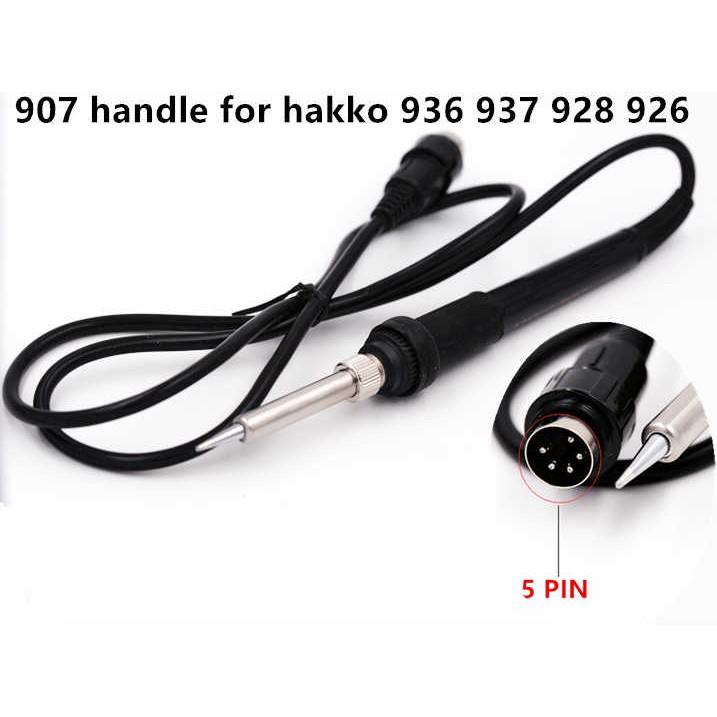 HAKKO Gagang Solder Station 907 937 D 937D 5 Pin Male Original