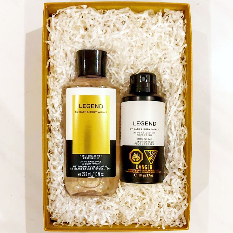 BBW MEN LEGEND GIFT SET PAKET BATH &amp; BODY WORKS