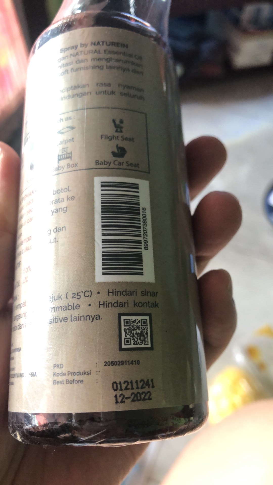 Naturein Bed Spray Anti Bacterial Tungau Virus Kasur Bantal Anak Bayi 100ml 200ml Lav