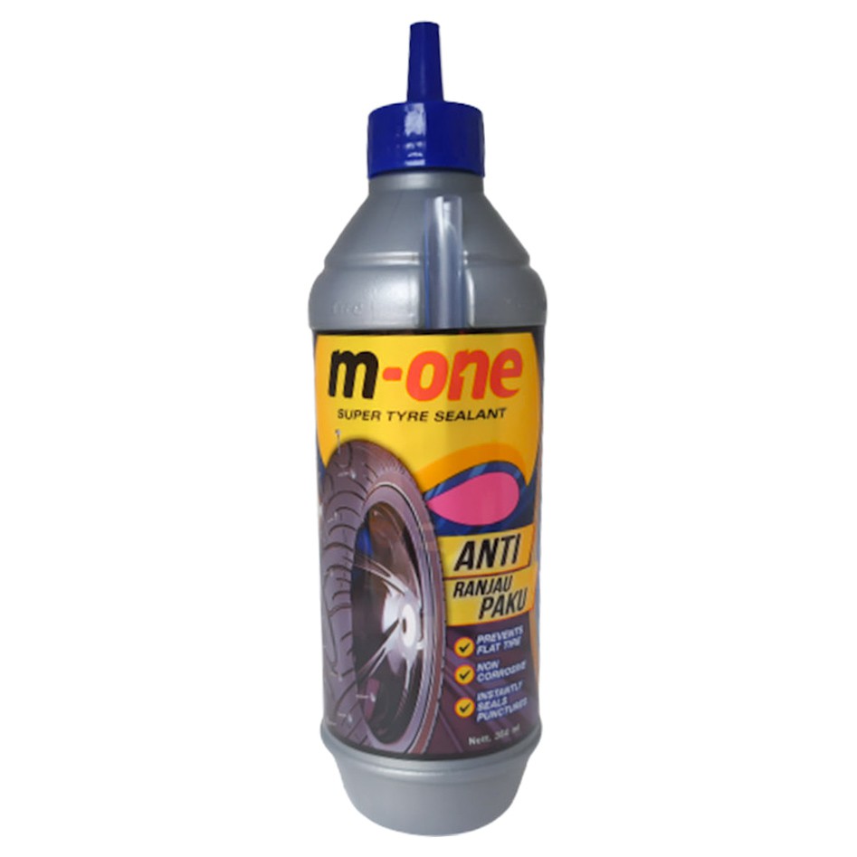 M-ONE Cairan Anti Ban Bocor - Anti Ranjau Paku 350 ml RACE Cairan anti bocor ban motor 350ml