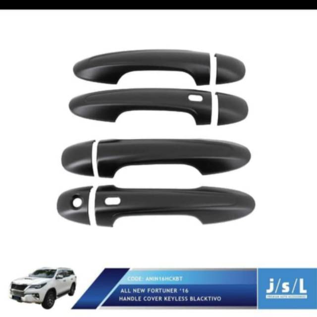 Cover handle all new Fortuner hitam doff jsl