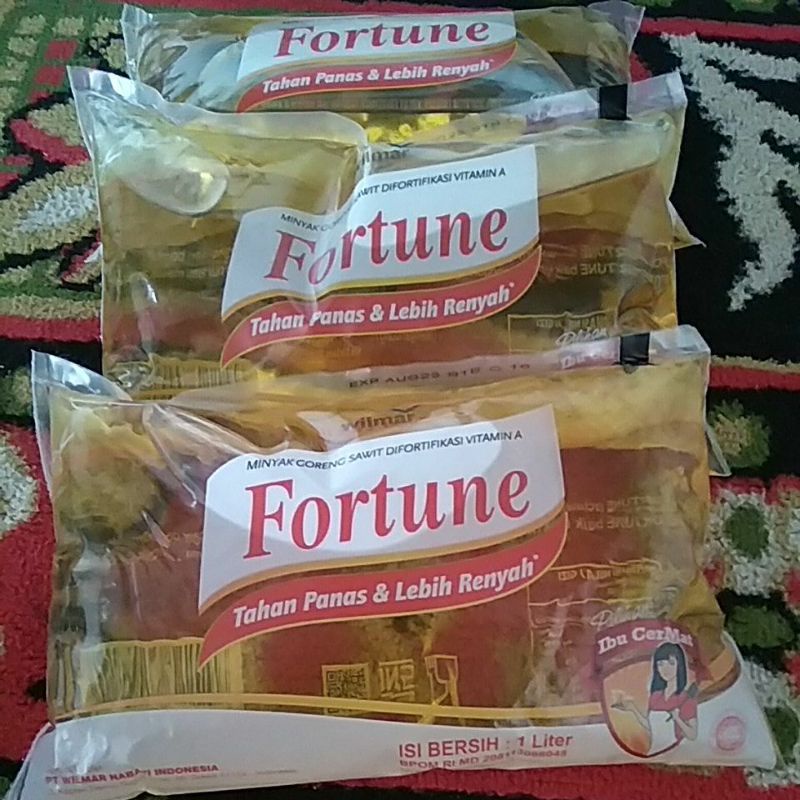 

Minyak Goreng Fortune Bantal 1 Liter