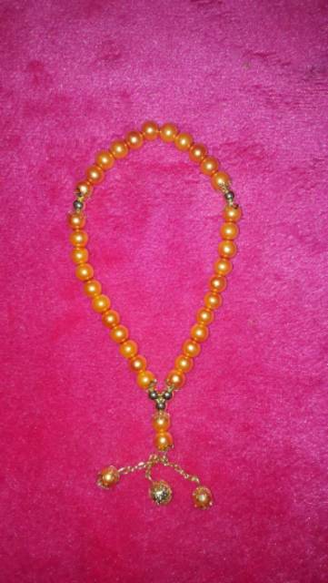 Tasbih Mutiara Gold 8 ml, Butir 33