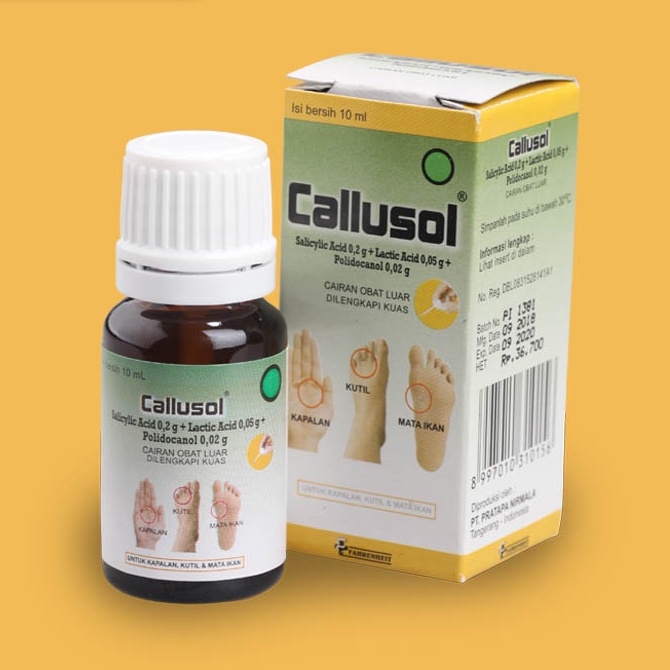 Callusol Obat Kutil Mata Ikan dan Kapalan