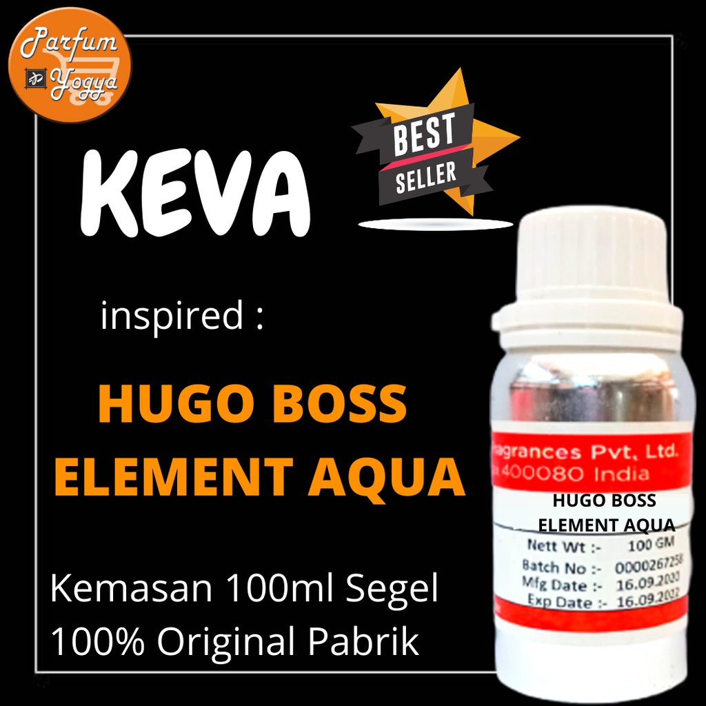 BIBIT PARFUM MURNI KEVA HUGO BOSS ELEMENT AQUA 100 ML | HUGO BOS ELEMEN AQVA | BEST SELLER