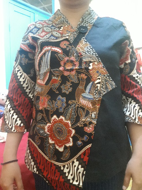 Mety Top Standar / Jumbo / Super Jumbo- Atasan Batik Jumbo Wanita Blouse Wanita / 262