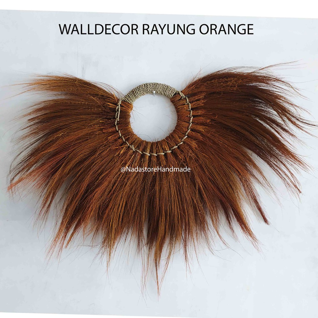 Hiasan pajangan dinding kamar dekorasi rumah ornament Wall Decor Orange