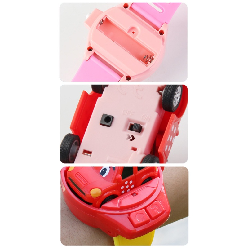 Mary Wearable Watch RC Car Toy Light USB Gadget Mobil Mini Dengan Gelang Jam Hadiah Anak