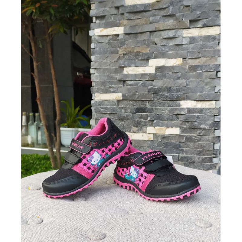 SEPATU HELLO KITTY ANAK TK VIAMOR Br2 SIZE 26-35 SPORTY