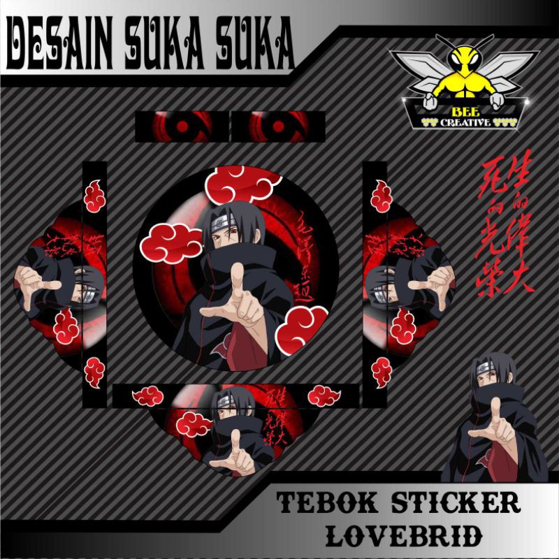 stiker tebok lovebird / decal tebok lovebird / stiker sangkar lovebird / sticker tebok lovebird / st