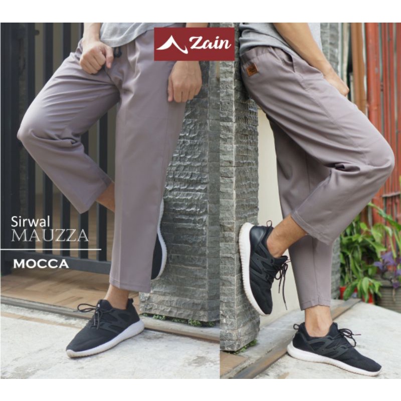 Sirwal sunnah muslim mauzza laa isbal bahan drill by zain sirwal model pangsi | pensil size S - XL