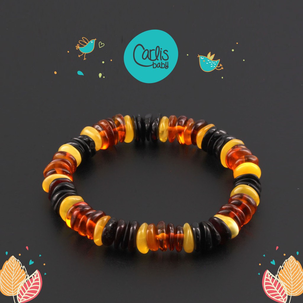 (CCE85 , CCE61) Gelang Amber Elastis untuk Dewasa By Carlis Baby