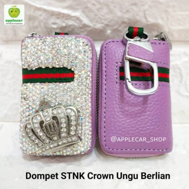 Dompet STNK DAD Crown Ungu Berlian