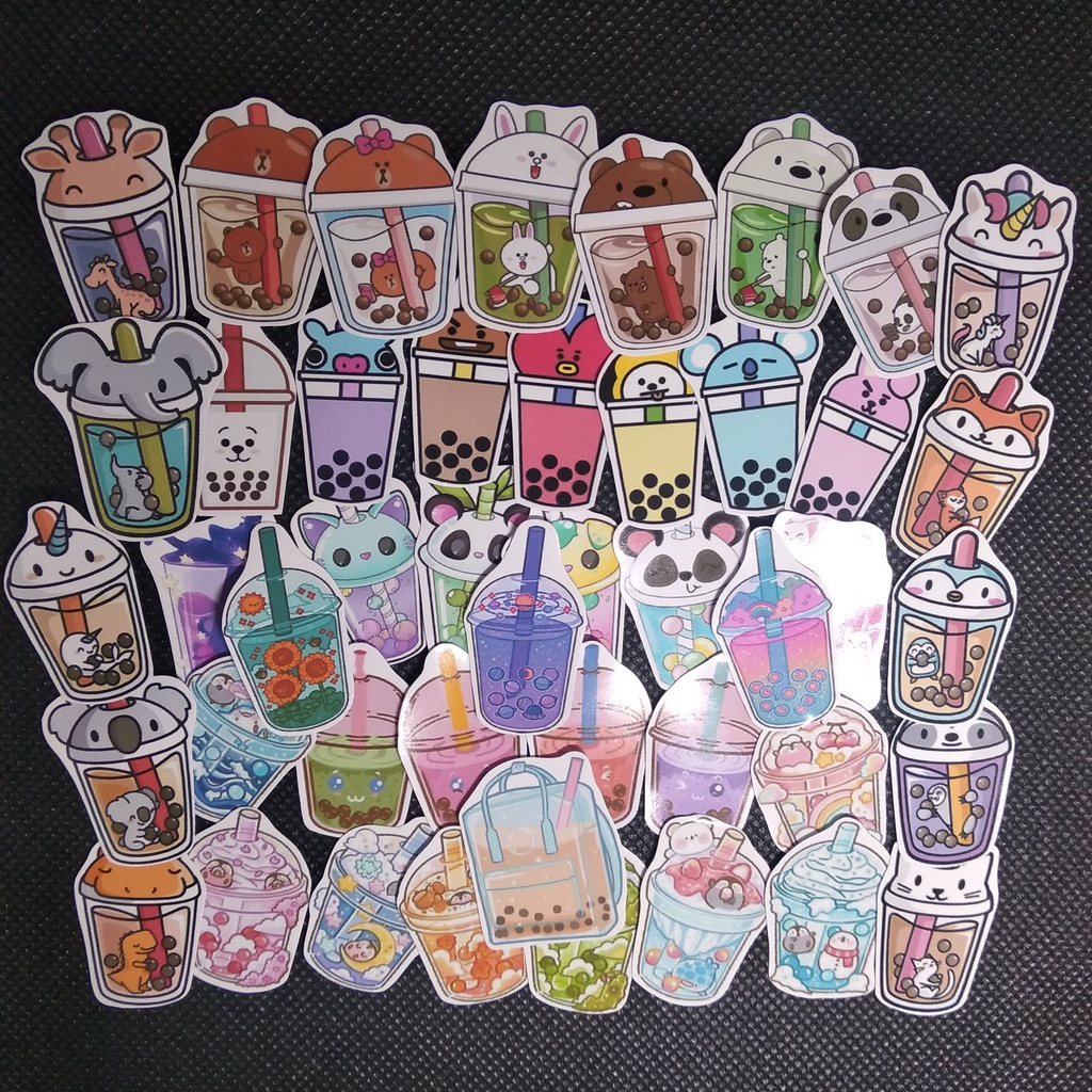 

45 pc STIKER TEMA BOBA (uk S) | STICKER GLOSSY AESTHETIC | STICKER TUMBLR | STIKER HP | STIKER LAPTOP | STIKER LUCU