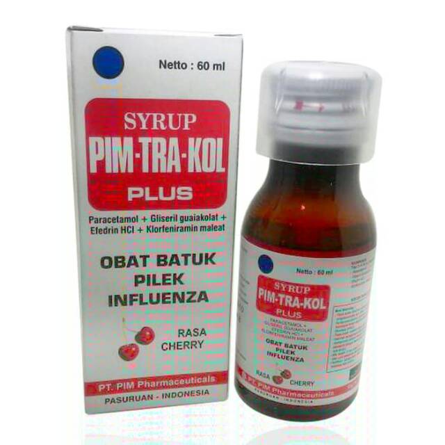 

PIM TRA KOL SIRUP RASA CERRY/OBAT BATUK PILEK ANAK/60ML