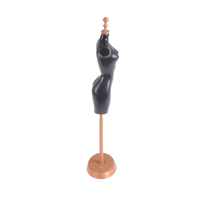 Stand Holder Mannequin 25cm Warna Hitam Untuk Dress Boneka