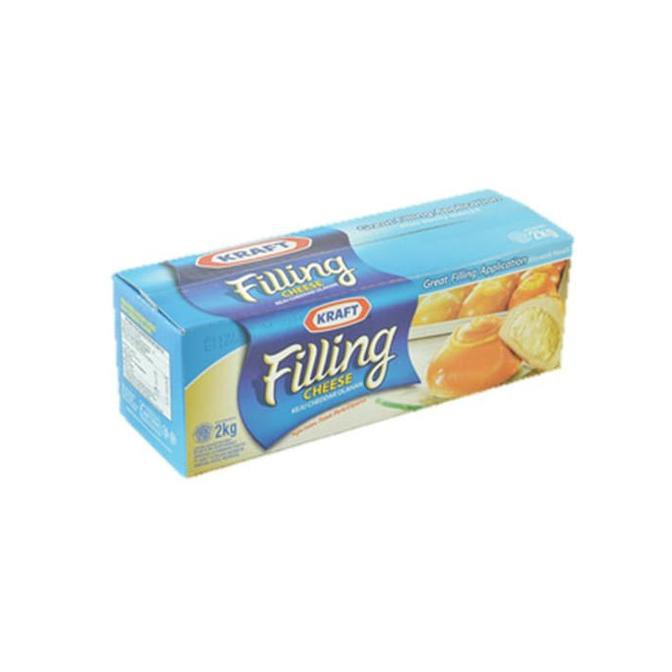 

Kraft Filling Cheese 2 kg - Keju Cheddar isian tanpa perlu diparut