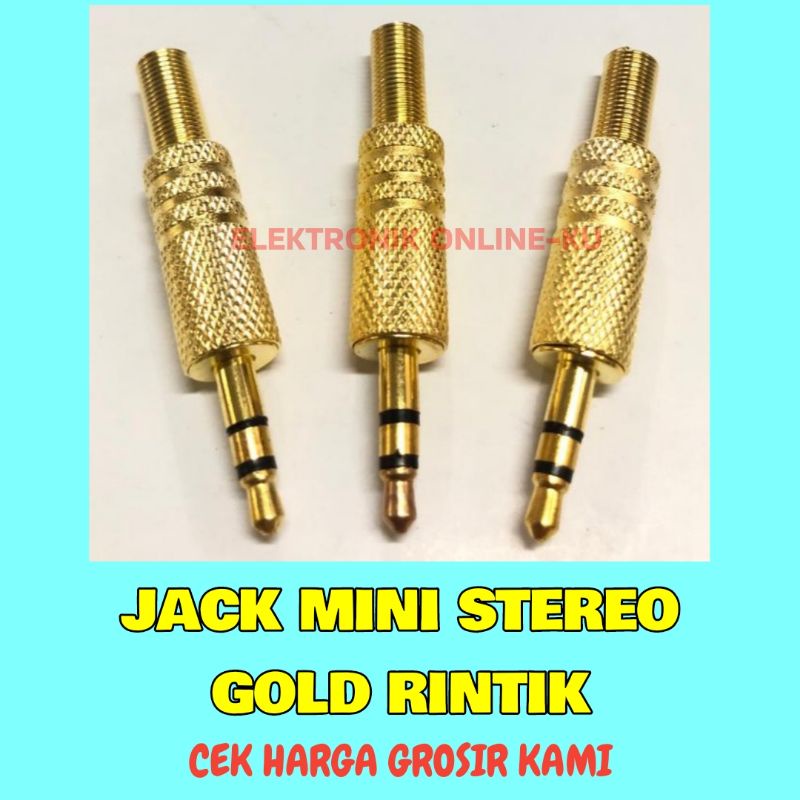 JACK MINI STEREO GOLD RINTIK