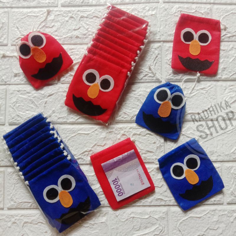 

Amplop angpau lebaran serut karakter elmo (harga perbiji)