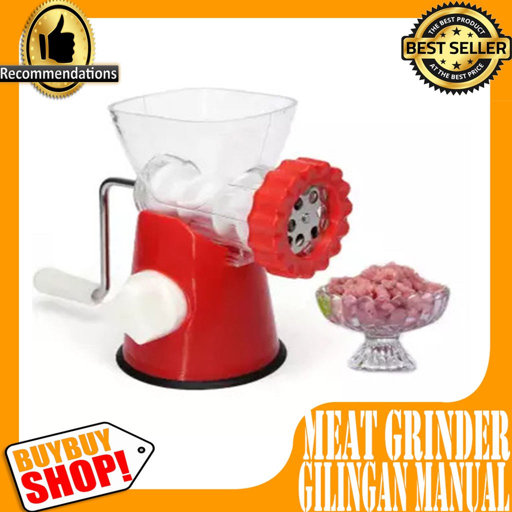 Meat Grinder Plastik Manual free buble / Penggiling daging, penggiling sayur dan buah