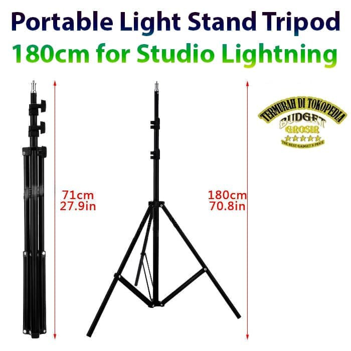 TaffSTUDIO Tripod Portable Light Stand 180cm for Studio Lighting