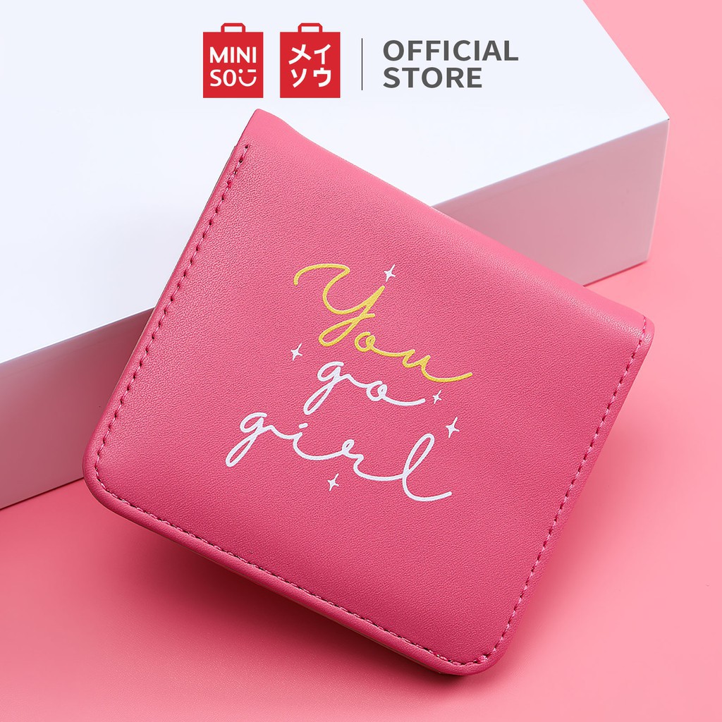 MINISO Dompet Lipat Two-Fold Pendek Kecil Wanita Cewek Perempuan Girl