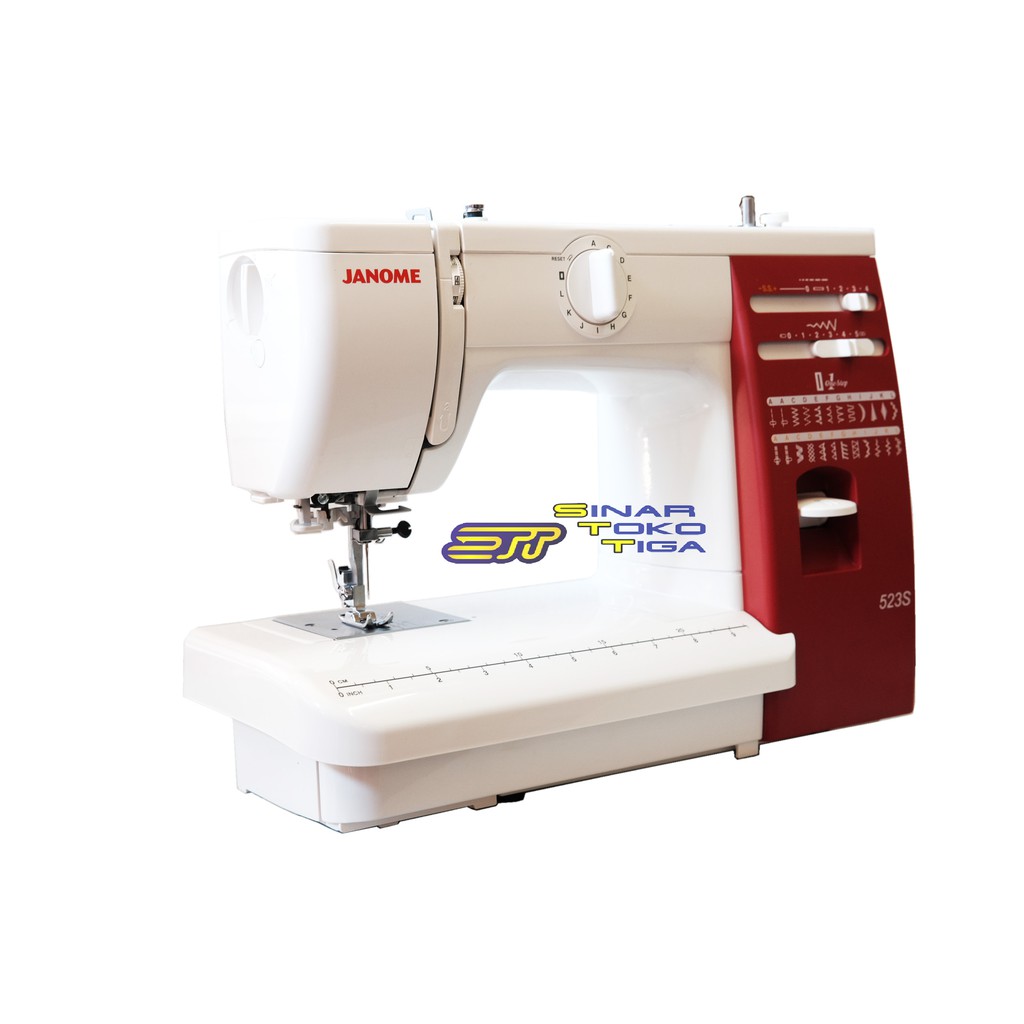 JANOME 523S MESIN JAHIT PORTABLE FULL BODI BESI 523 S