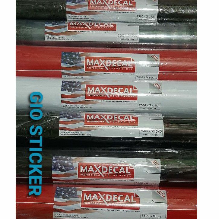 MAXDECAL glossy/doff/transparan (45cm x 1meter)