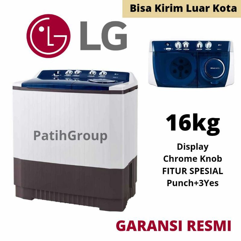 Mesin Cuci 2 Tabung 16kg LG 1600RT