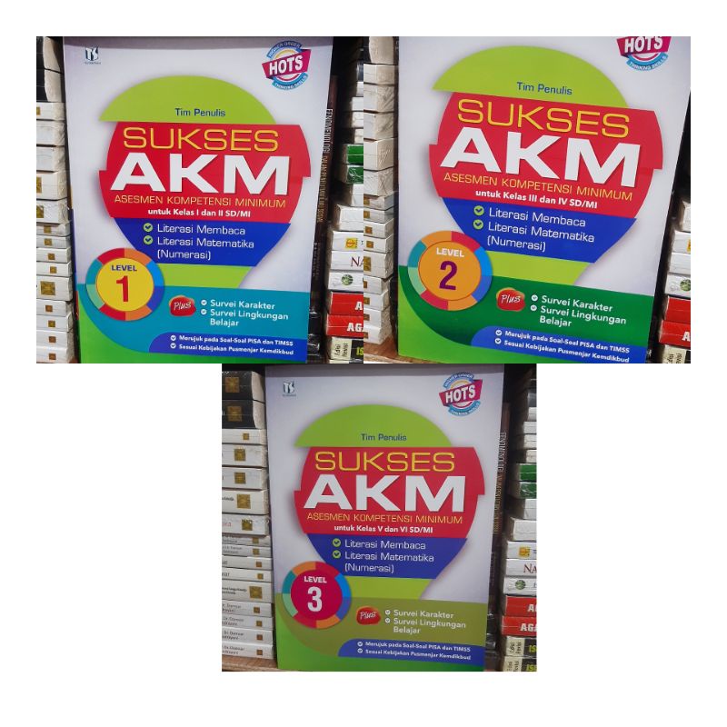Sukses AKM SD/MI Level 1,2,3 Tiga Serangkai