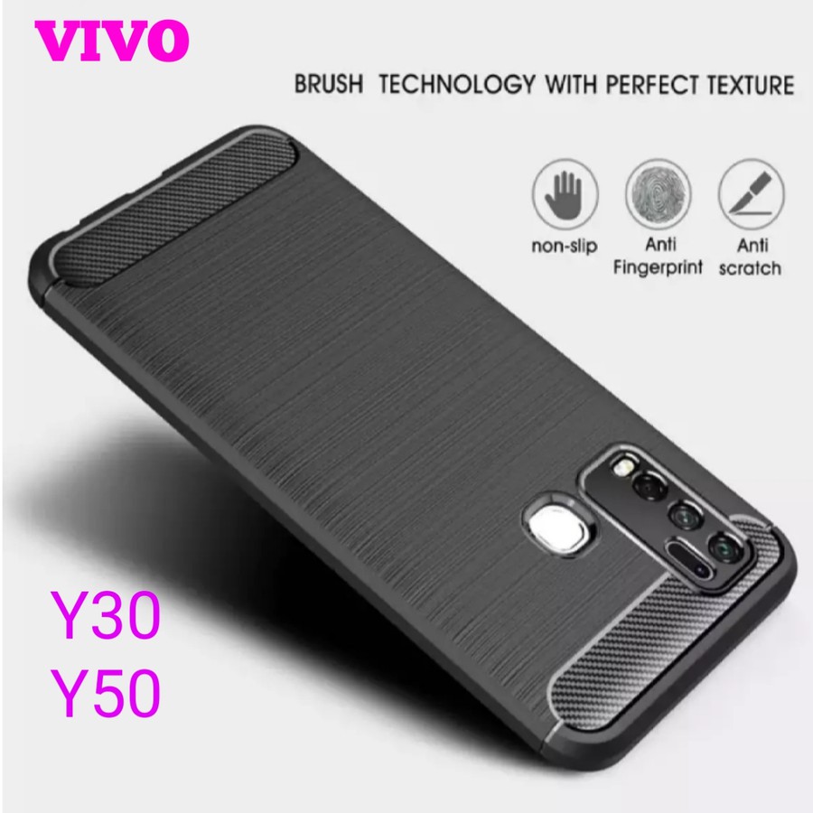 VIVO Y50 Y30 Y30i VIVO X50 Silicon Carbon Slim Fit Soft Case Premium