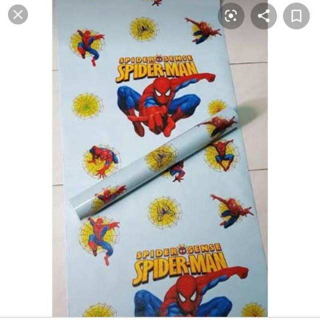 WALLPAPER / STICKER DINDING MOTIF SPIDERMAN