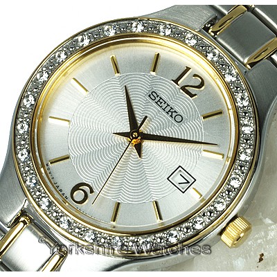 Seiko Ladies SUR783P1 Quartz Two Tone - Jam Tangan Wanita SUR783